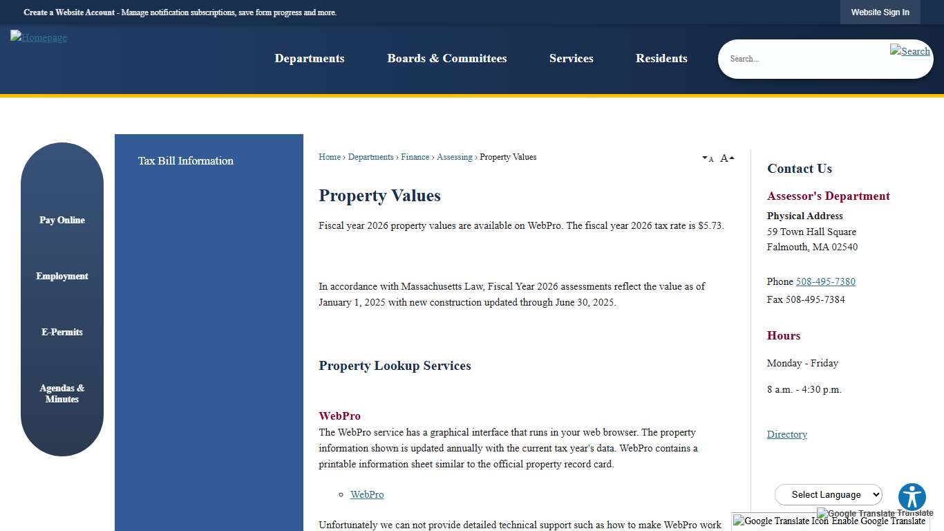 Property Values Falmouth, MA