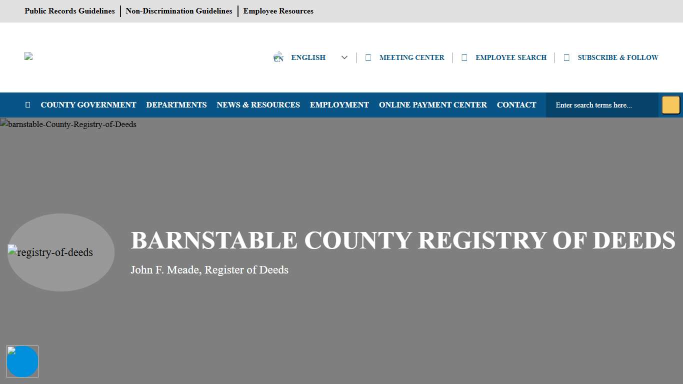 John F. Meade, Register of Deeds - Barnstable County